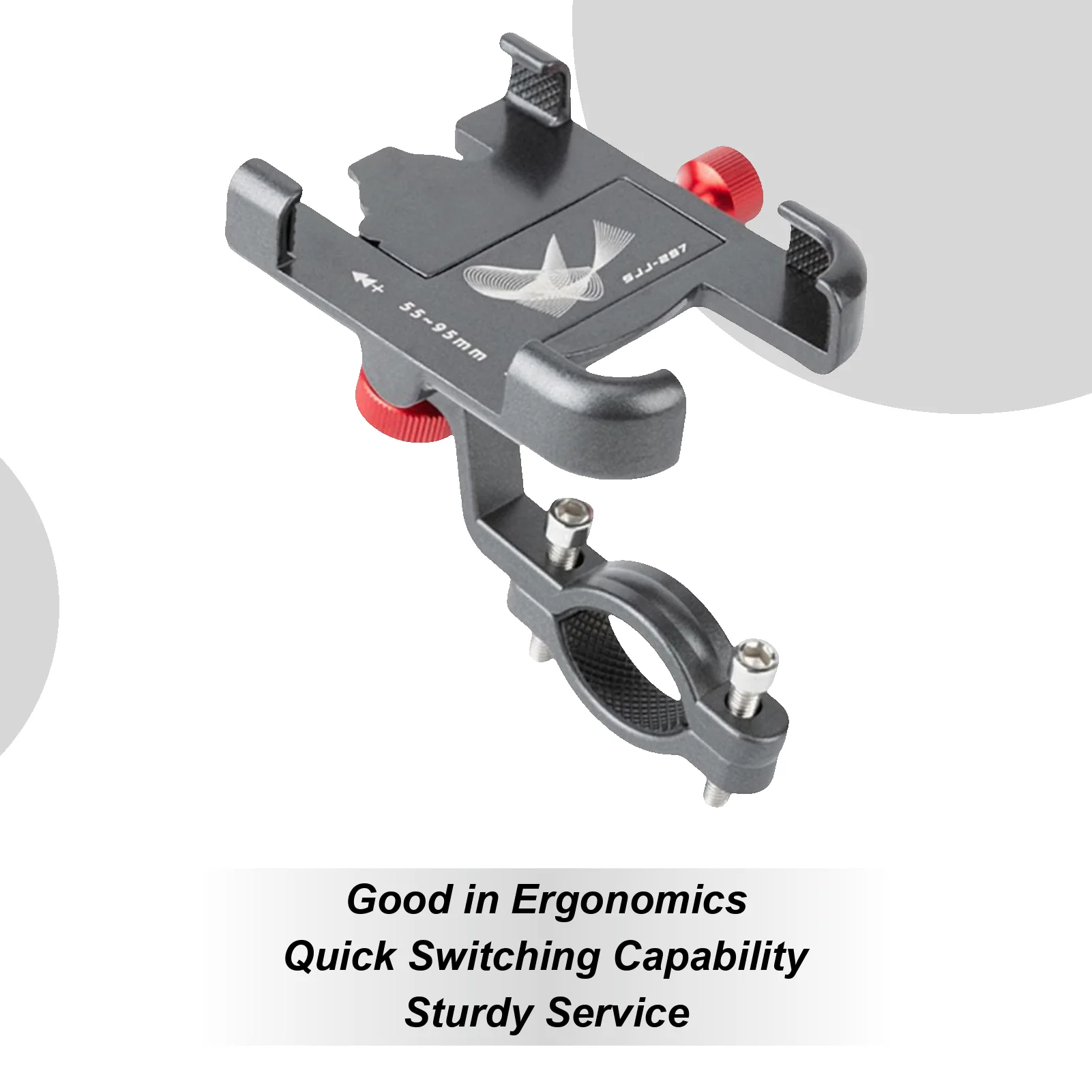 ที่วางโทรศัพท์สําหรับรถจักรยานยนต์จักรยานเสือภูเขาที่วางโทรศัพท์มือถือหมุนได้ 360 องศากันลื่นโทรศัพท์มือถือนําทางยืนรถจักรยานยนต์