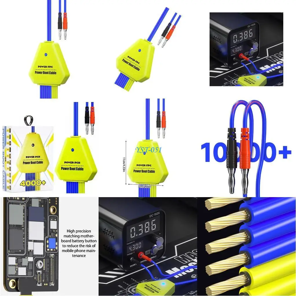 

E15A Recognition Jumper Cable 3A Fast Charging HPower Boot Cable Battery Activation For Phone Repairs