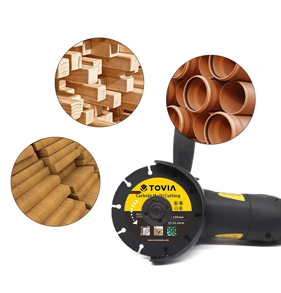 SCIMAKER 115 مللي متر/125 مللي متر شفرات منشار كربيد قرص قطع الخشب قطع منشار الخشب القرص متعدد المهام قاطع خشب زاوية طاحونة للخشب
