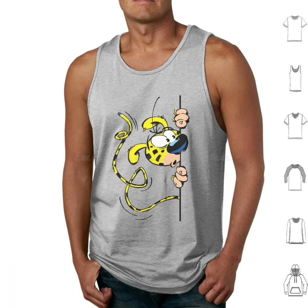 Huba Marsupilami Tank Tops Vest Sleeveless Spirou Adventure André Animal Awesome Babies Baby Batem Belgium Book Cartoon