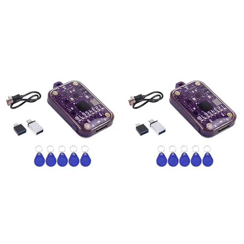 AA08-2X RFID Smart Chip Reader Chameleon Ultra Smart Card Emulator EM125KHZ IC 13.56Mhz Decode RFID Writer IC ID Tag