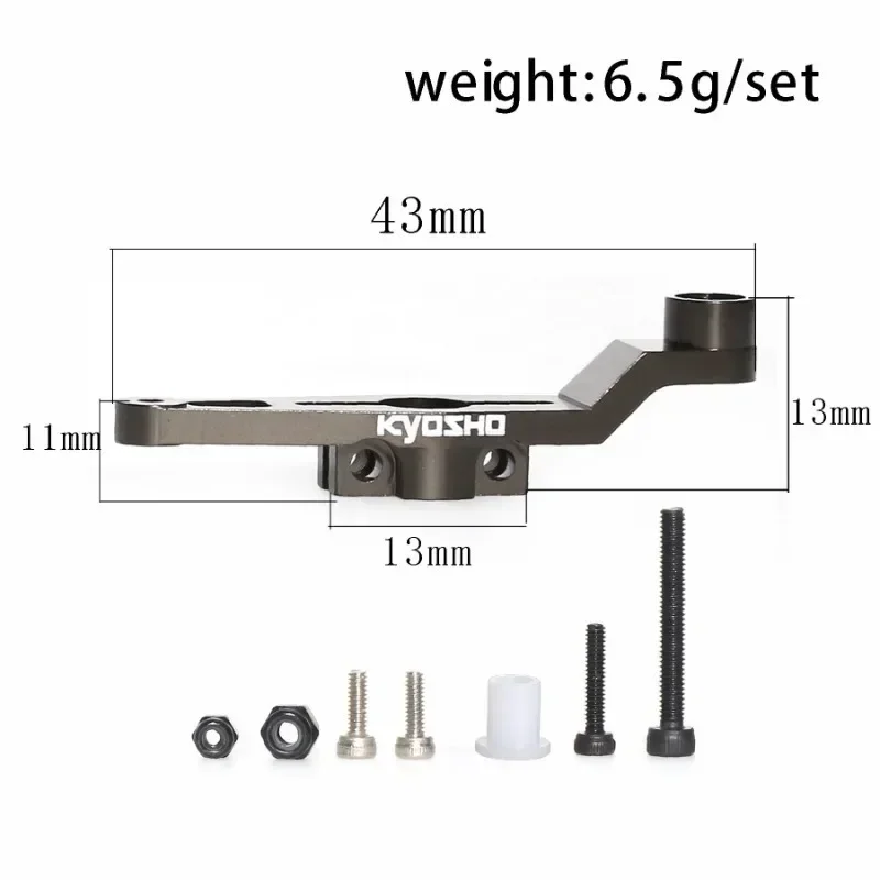 Bras Servo d'accélérateur en métal pour voiture RC Kyosho, accessoires de pièces de mise à niveau, moteur, bras Servo, IFW455, MP10, MP9, 1/8