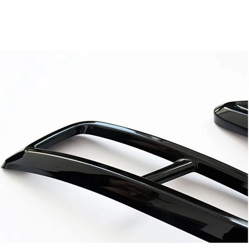 Auto Styling Uitlaat R Lijn Achterbumper Uitlaat Trim Voor Volkswagen Nieuwe Tiguan 2020 2021 2022 Glanzend Zwart