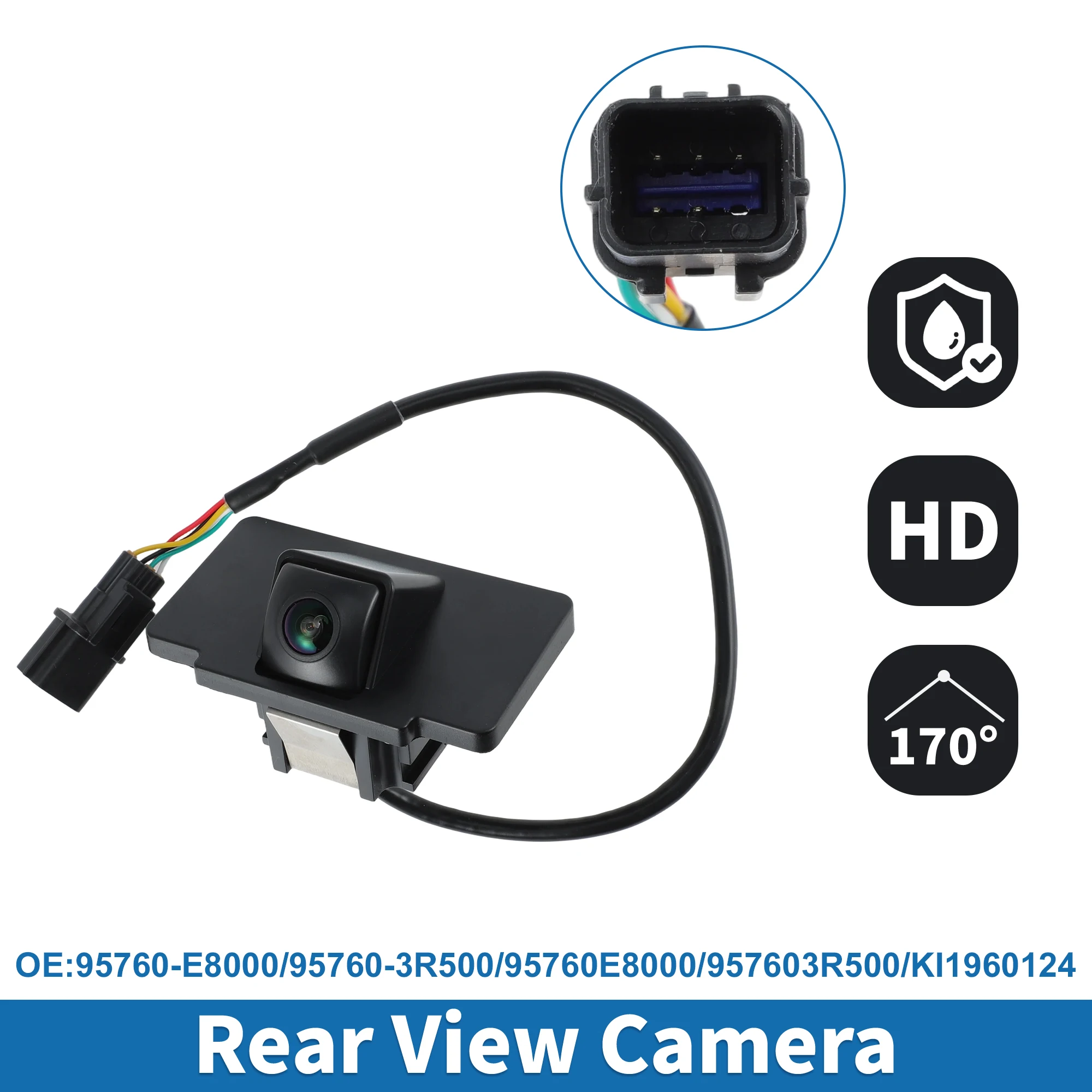 UXCELL Rear View Backup Reverse Park Assist Camera for Kia Cadenza 2014-2016 95760E8000