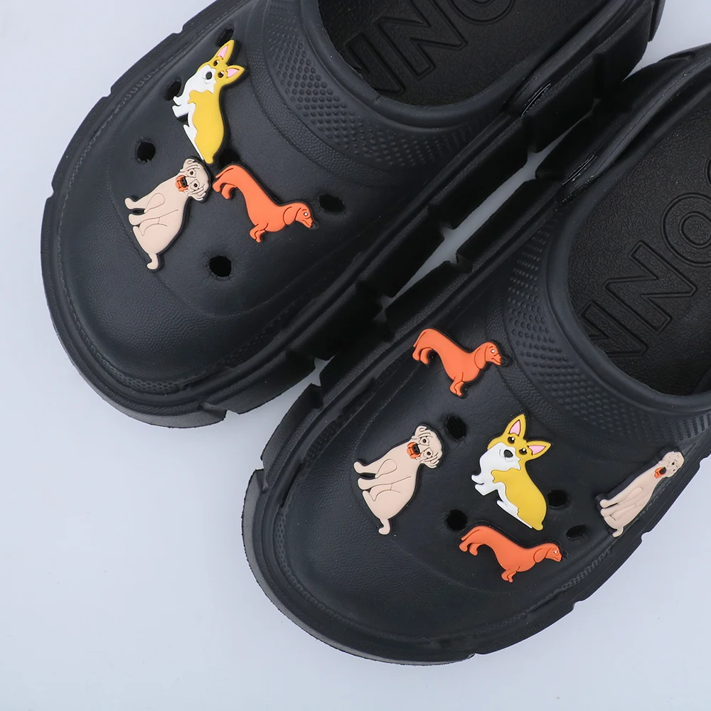 

Shoe Accessories Charms Cartoon 3 Optional Dogs Cute Ornament 1 Piece Pins Shoe Charms Decorations Children New Year's Gifts