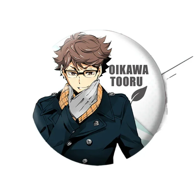 Broche de insignias periféricas de animación bidimensional para ropa, Hinata Shouyou Kageyama Tobio, saw amura, Daichi, Tanaka, Ryuunosuke