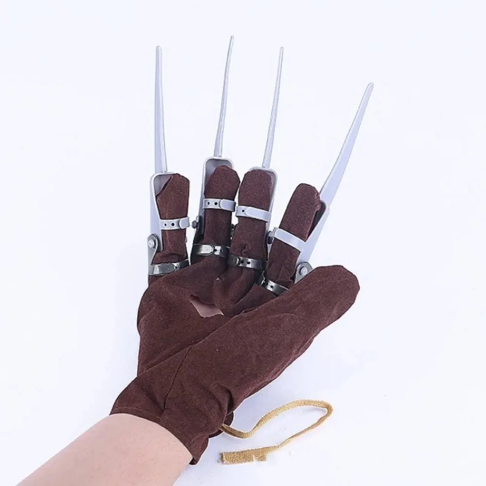 Verstelbare metalen klauwen Wolverine handschoenen voor mannen Halloween Horror Cosplay Monster Party Props Enge kostuumaccessoires Uitrusting