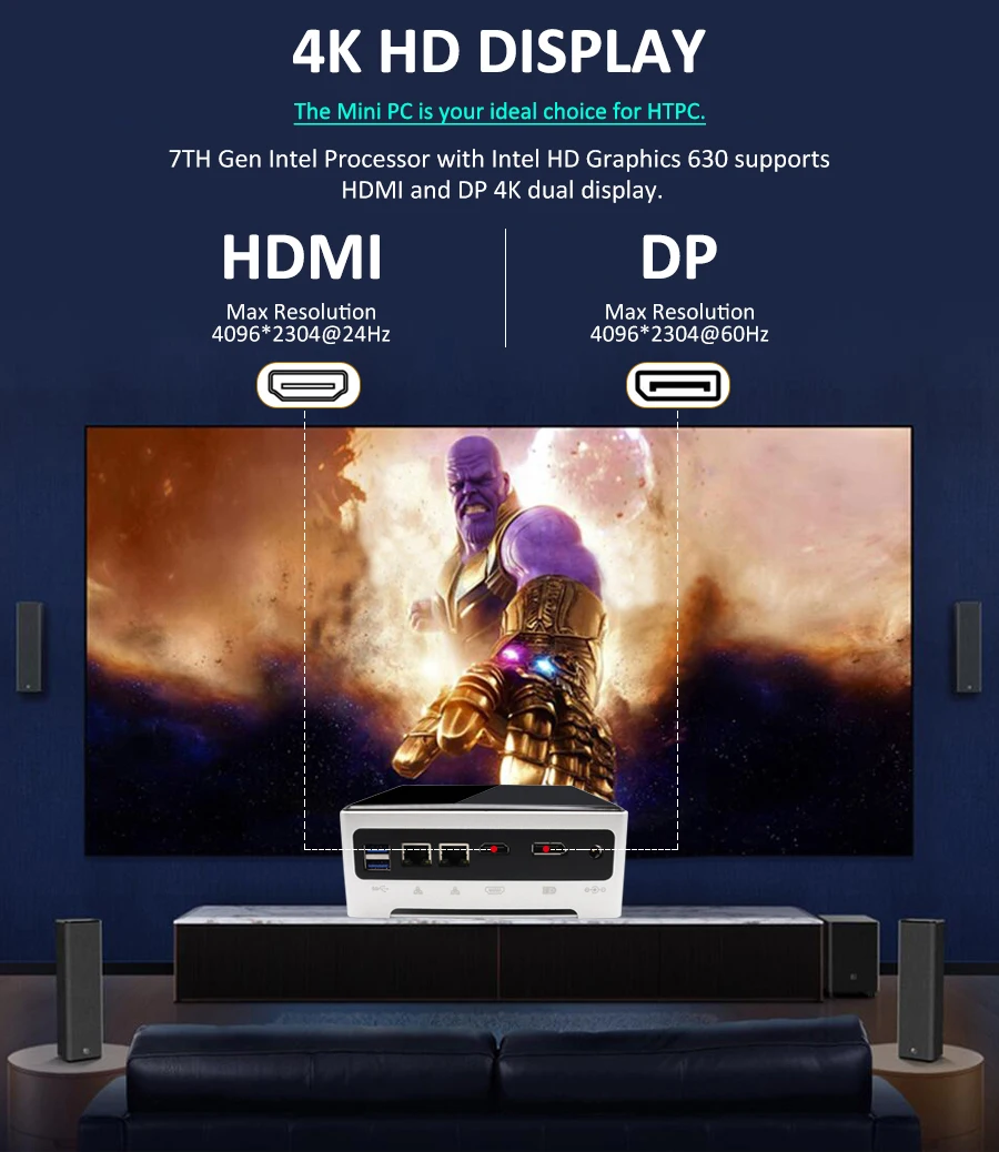 Intel NUC Mini PC Core i9 11950H i7 11600H Win10 Home Office Business Desktop Mini Computer Triplo 4K Dual 2.5G Lan Mini Box PC