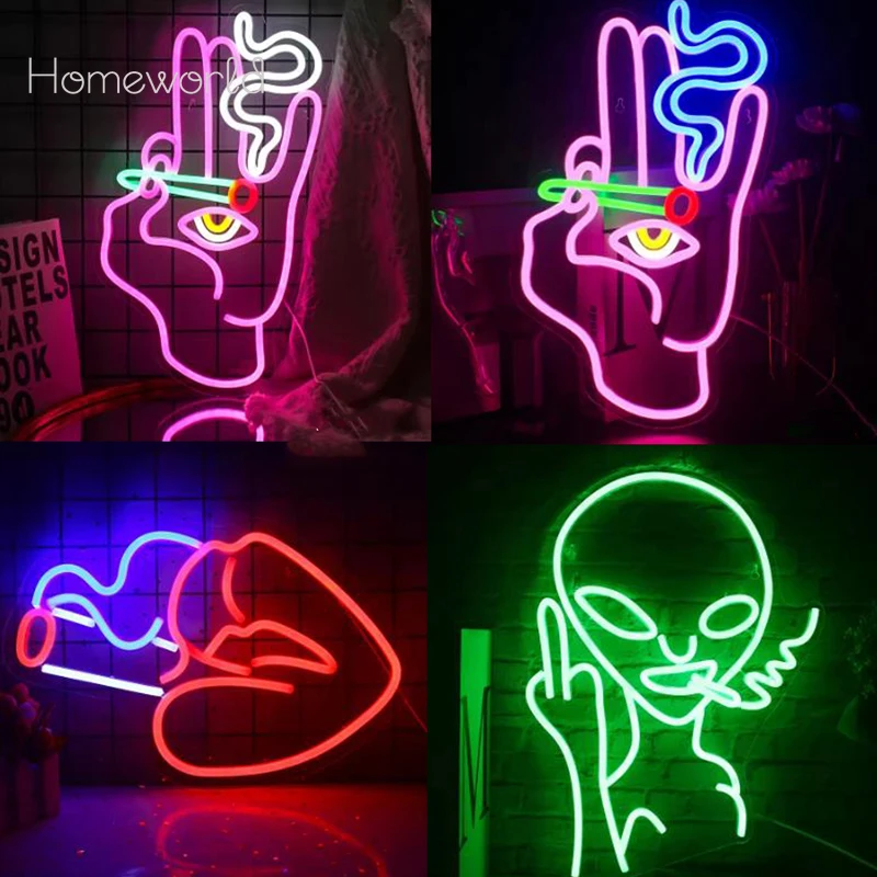 

Skull Smoke Neon Light Sign for Gamer Room Wall Decor, Bedroom Home Bar, Shop Pub ,club wall decor , Bistro Party Hotel Decor