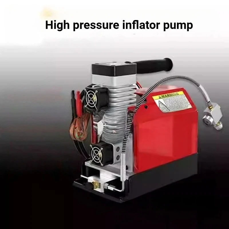 30Mpa 300Bar 4500Psi 12V PCP Air Compressor 12V Portable High Pressure Pump for Diving Scuba Tank Car Pump Output 12L/min GX-CS2