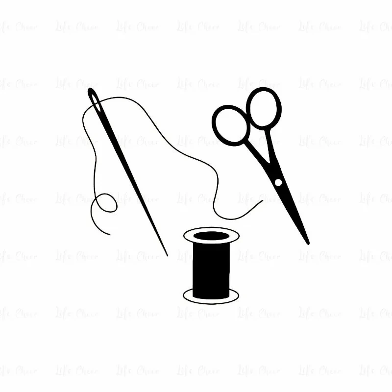 Scissors Vinyl Wall Stickers Home Decorate Removable Sewing Tailor Wall Decals For Fashion Designer Atelier Art Mural