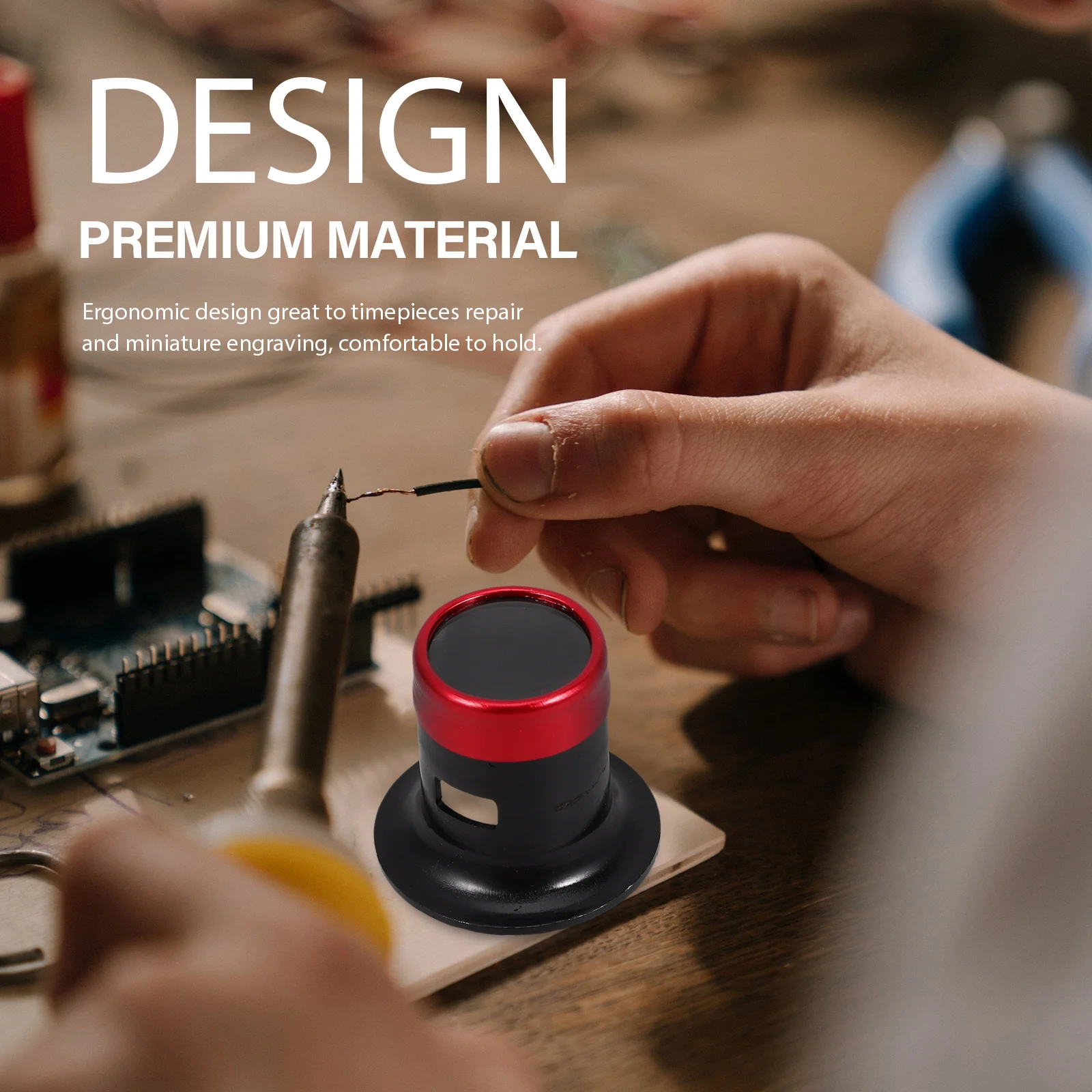 

Craft Magnifying Glass Loupe Aluminium Glass Watch Repair Tool Portable Jewelers Loupe Magnifier Headband Glasses