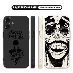 Anime Solo Leveling Shadow King Phone Case For Xiaomi Redmi Note 13 12 12S 11 11S 10 9 8 Pro Plus 4G 5G Soft Silicone Back Cover