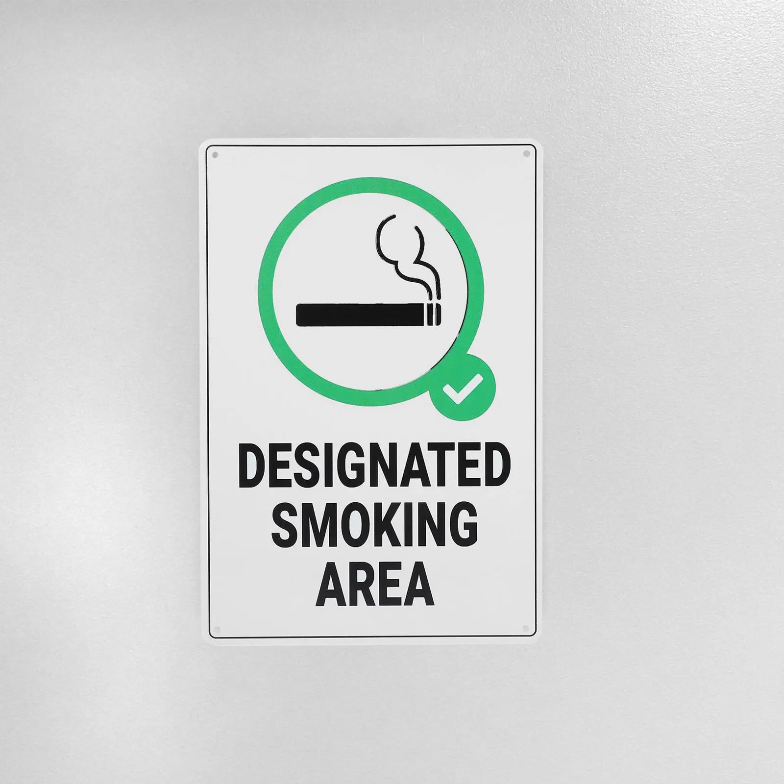 Letrero para zona de fumar, letreros de pared, letrero reflectante, hierro creativo para el hogar y la Oficina