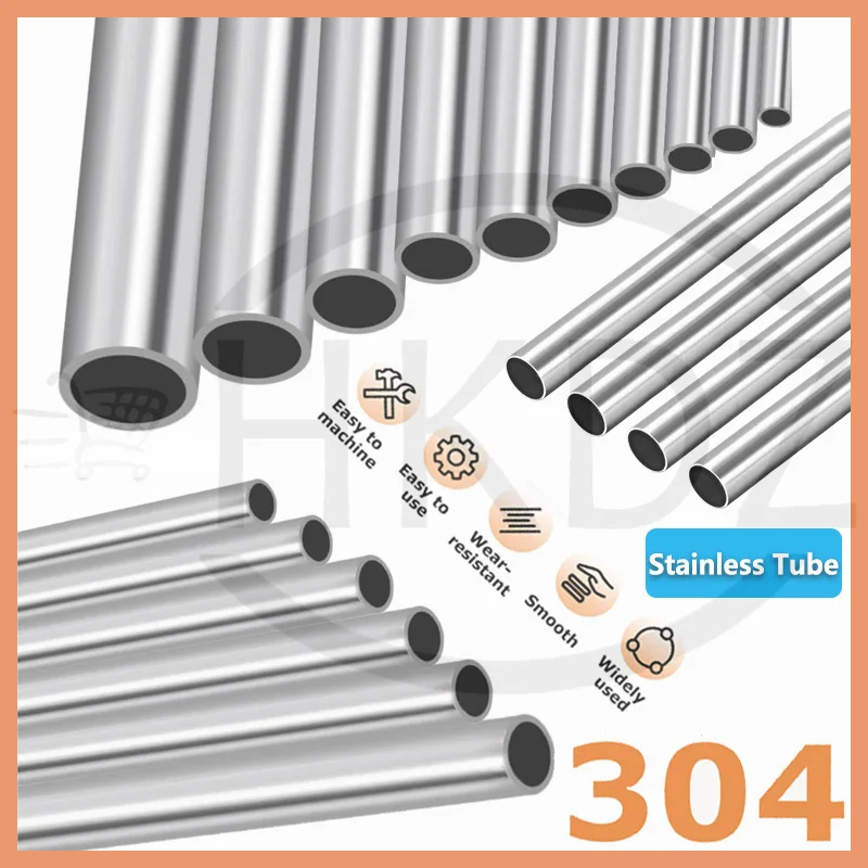 1pcs 304 Stainless Steel Round Capillary Seamless Straight Tube Diameter 85 89 90 95 100 -325mm Length 100mm 200mm 300mm 500mm