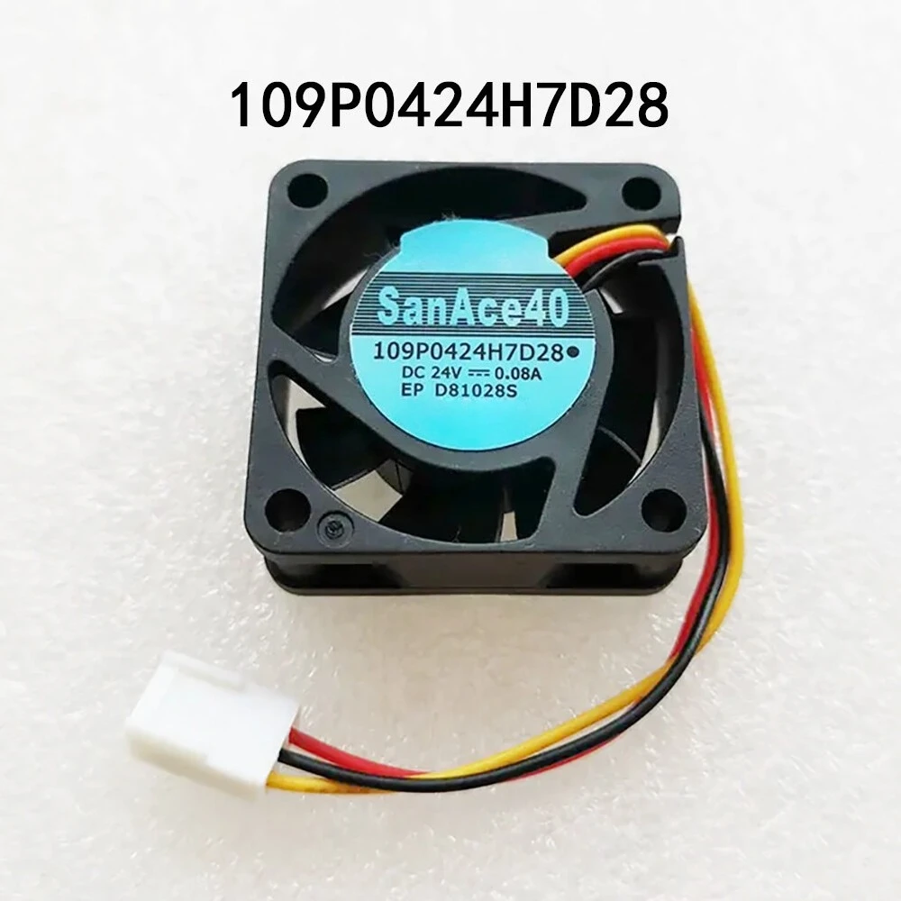 

Original FOR SANYO Multi-Speed Inverter Fan 24VDC 0.08A 40*40*15mm 109P0424H7D28