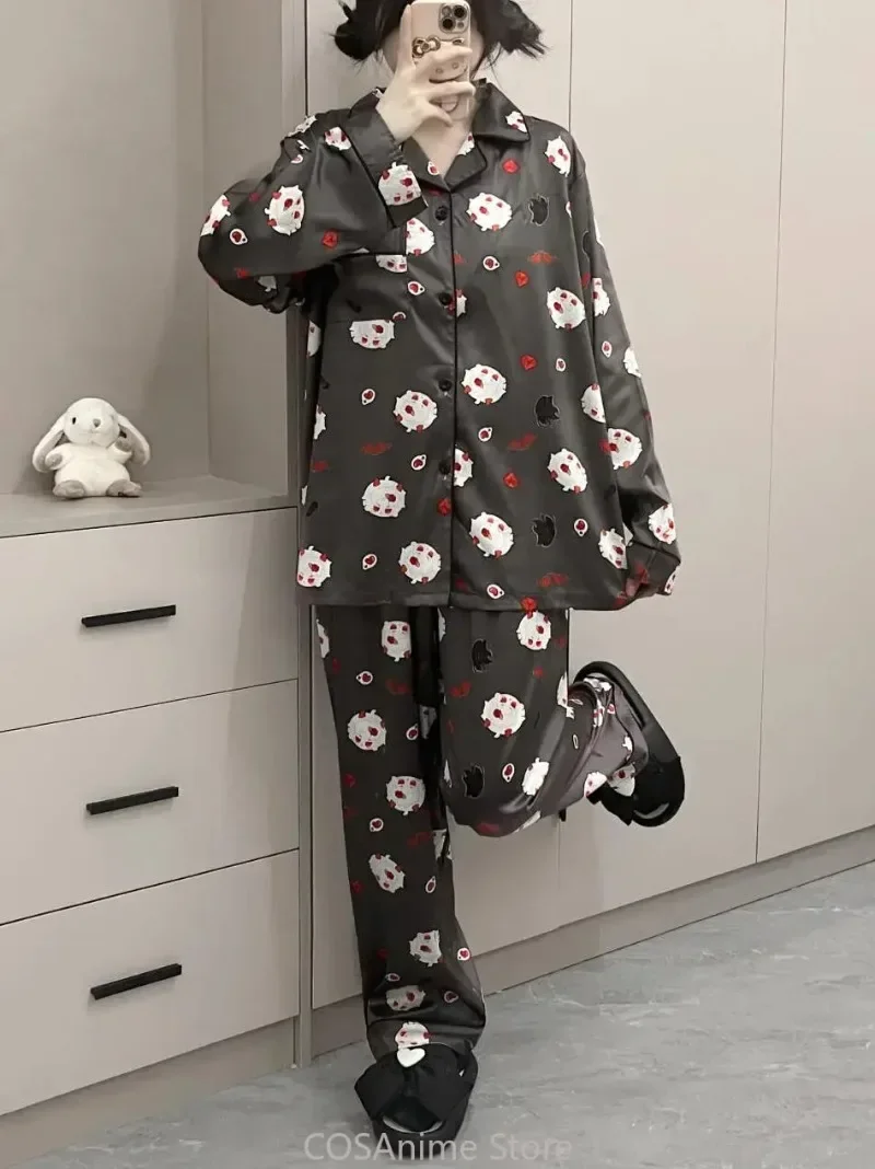 Anime Love and Deepspace Cosplay Sylus Donna Uomo Primavera Autunno Pigiama a maniche lunghe Abbigliamento per la casa Top Pantaloni Costumi di Carnevale