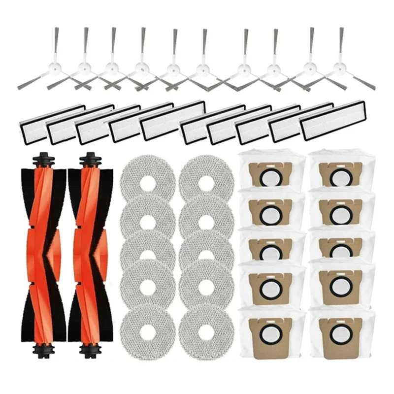 

A50F-For Xiaomi Mijia Omni 2 C102CN / B101CN / B116CN / X10+ Plus Parts Accessories Roller Side Brush Hepa Filter Mop Bags