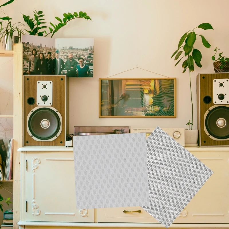 Panno per griglia per altoparlanti Panno a rete traspirante per altoparlanti Decorazione per radio domestica