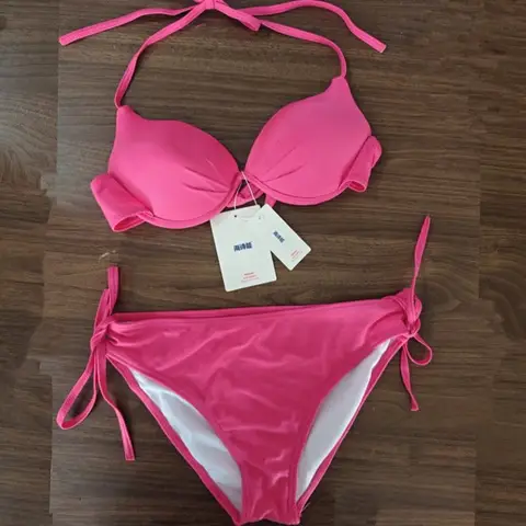महिलाओं के लिए नया बिकिनी सेट हॉट पिंक ट्रायंगल पुश अप सेक्सी स्विमसूट बीच वेकेशन स्विमसूट 10 best sales गुलाबी स्विमसूट महिलाओं - №9