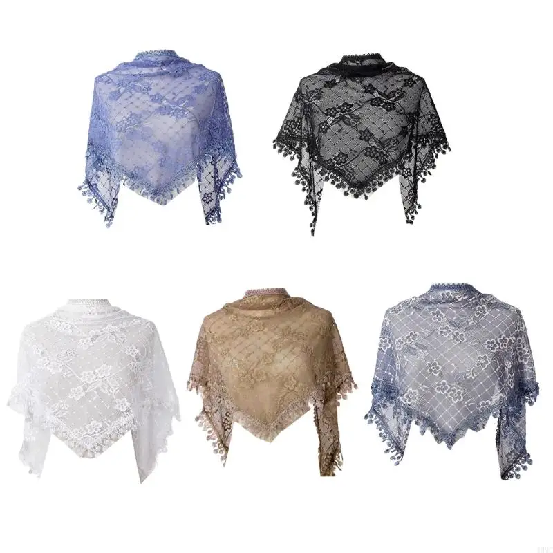 

49MC Mantilla Veil Catholic Church Veil Lace Church Veil Headcovering Latin Mass Triangle Mass Veil Embroidery Lace Veil