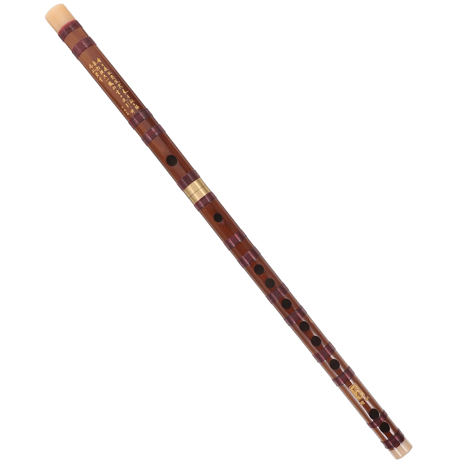 

Bamboo Chinese Musical Instrument Portable Lightweight Students Beginner Durable Smooth Glossy Random Pattern