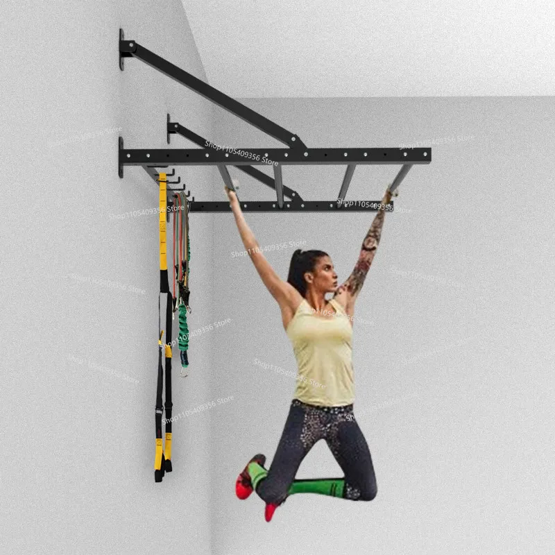 Wall Climbing Pull-up Frame, Storage Hook Indoor Suspension, Fitness Children Adult Horizontal Bars