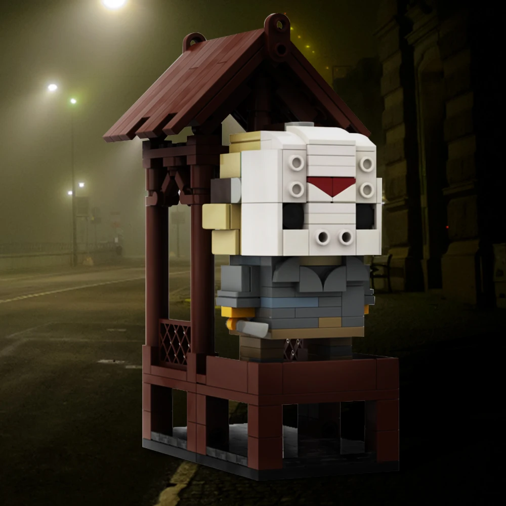 

MOC Jason Voorhees Brickheadz Mask Man Killer Homicidal Mania Bricks Mask Demon Movie Building Block Kids Toy Birthday Gift