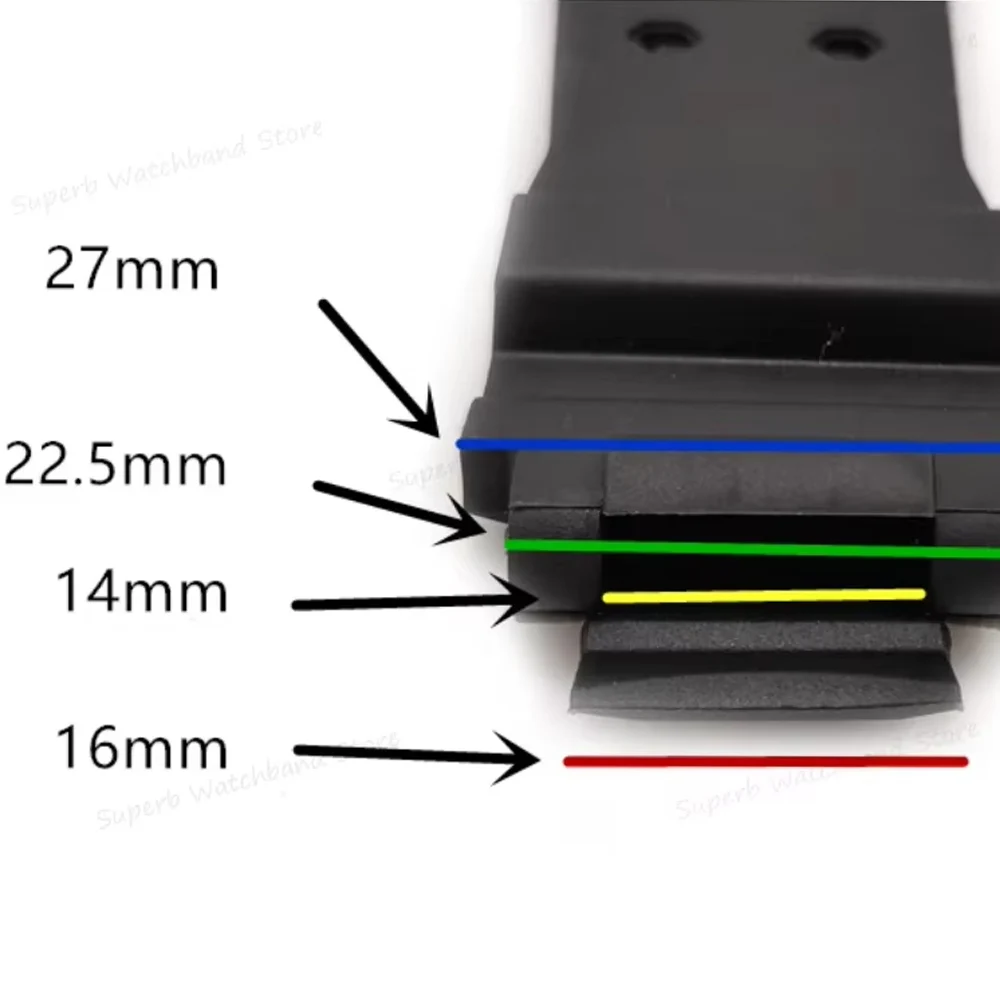 TPU Silicone Watch Band for GA-1000 GW4000 A1100 G1400 Wrist Band for Men Waterproof Sport Strap Replacemet Accessories