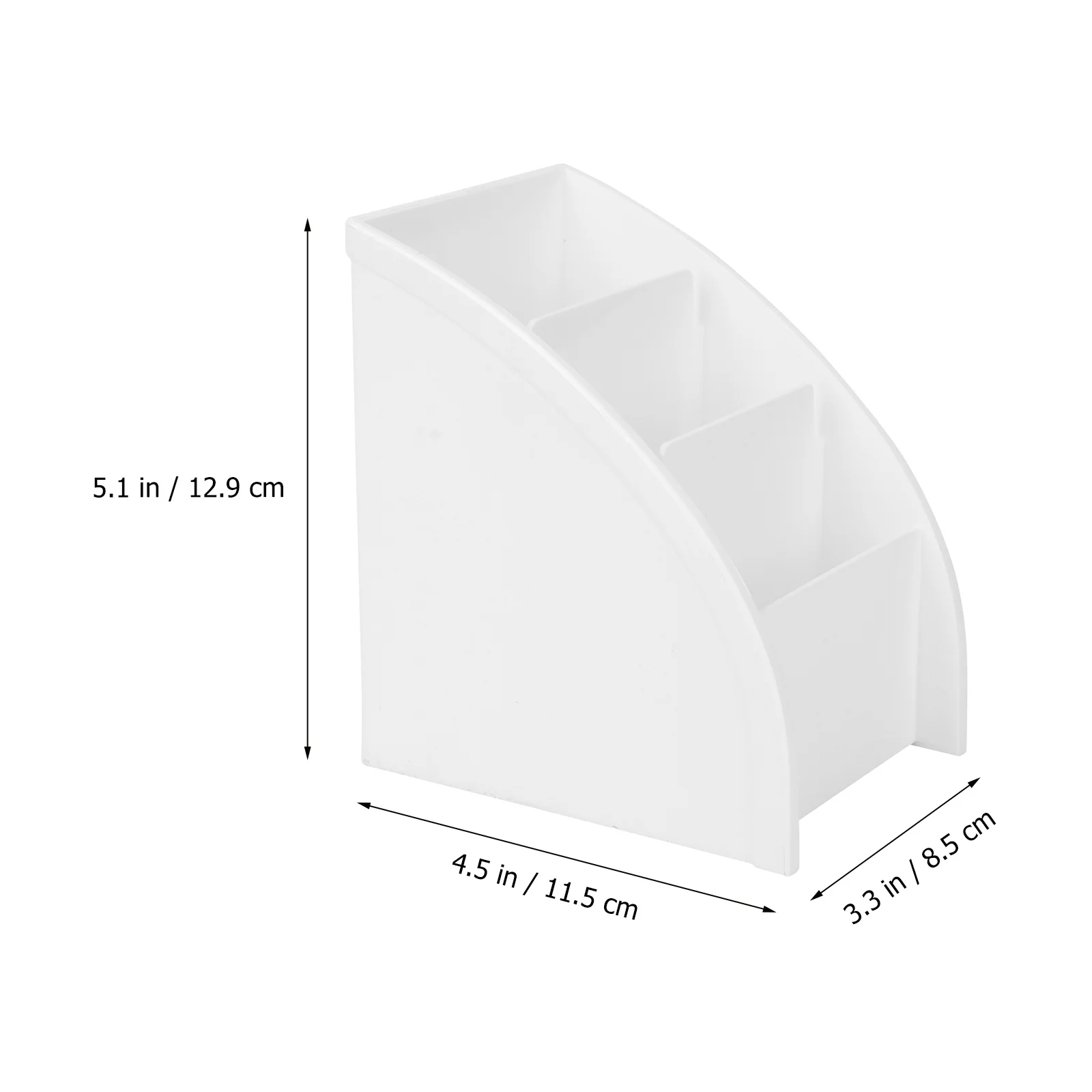 البلاستيك الأبيض منظم سطح المكتب حقيبة للتخزين لمكتب المنزل مكتب التحكم عن بعد الهاتف القرطاسية حامل سطح المكتب حقيبة للتخزين