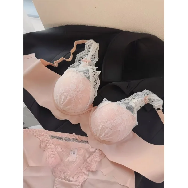 Wireless Push Up Bra Set for Women Small Chest Sexy Comfortable Lingerie Bralette Panty Set Great for Layering & Daily Use S-XL