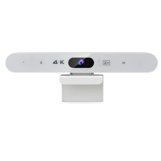 4K AI Video Bar with Voice Tracking, All-in-One Conference Camera for Meeting Room, Auto Framing Speakerphone with 7m Mic