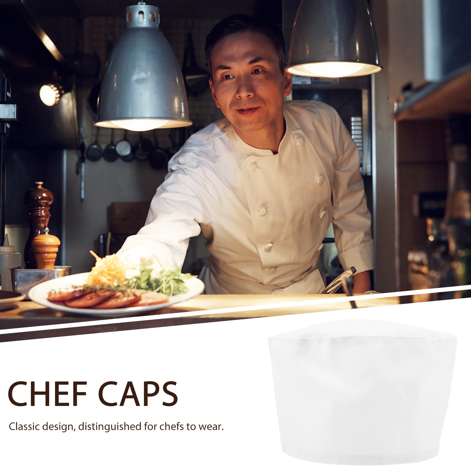 

Cotton Working Chef Cap for Women Men Kitchen Restaurant Cooking Hats Restaurant Cook Hat Breathable Comfortable Fit
