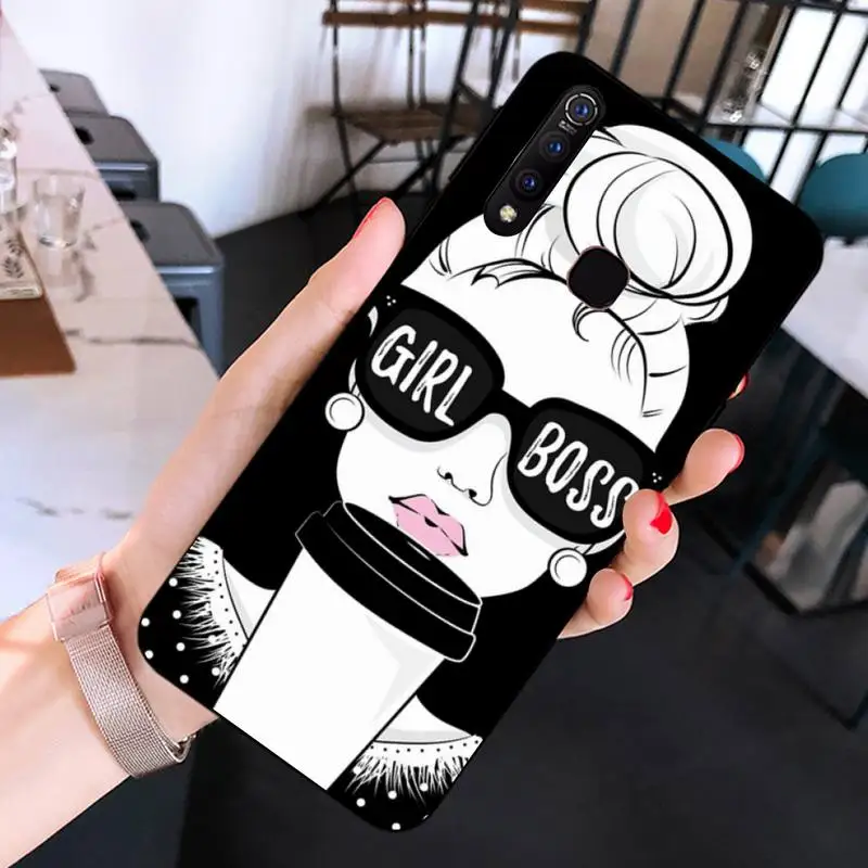 coffee and girl Phone Case for Huawei Mate 20 10 9 40 30 lite pro X Nova 2 3i 7se