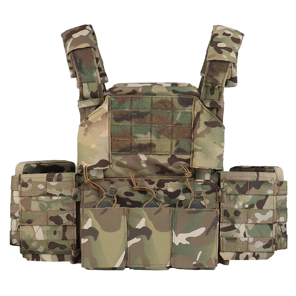 Tactical Vest HS Style THORAX Plate Carrier Militarily Hunting Airsoft MOLLE Body Armor with Triple 5.56 Magazine Pouch