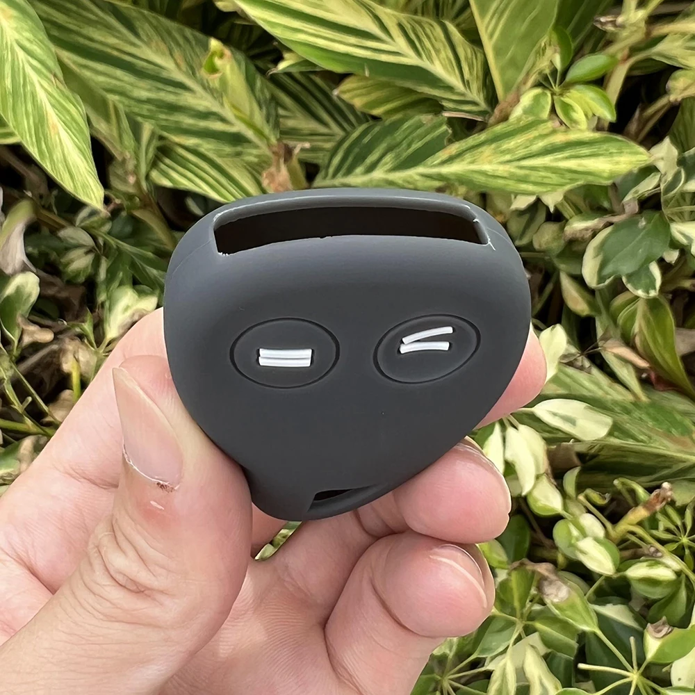 2 Buttons Silicone Car Key Case Keychain Protector Set for Renault Truck Rubber Remote Cover Fob Holder Shell Accessories