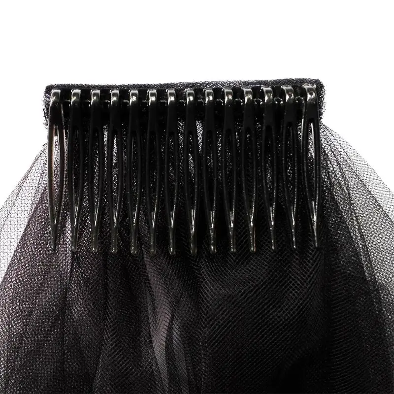 E15E 10Pieces Hair Combs Plastic Hair Side Combs 14 Straight Teeth Hair Clip Comb Bridal Wedding Veil Comb for Fine Hair