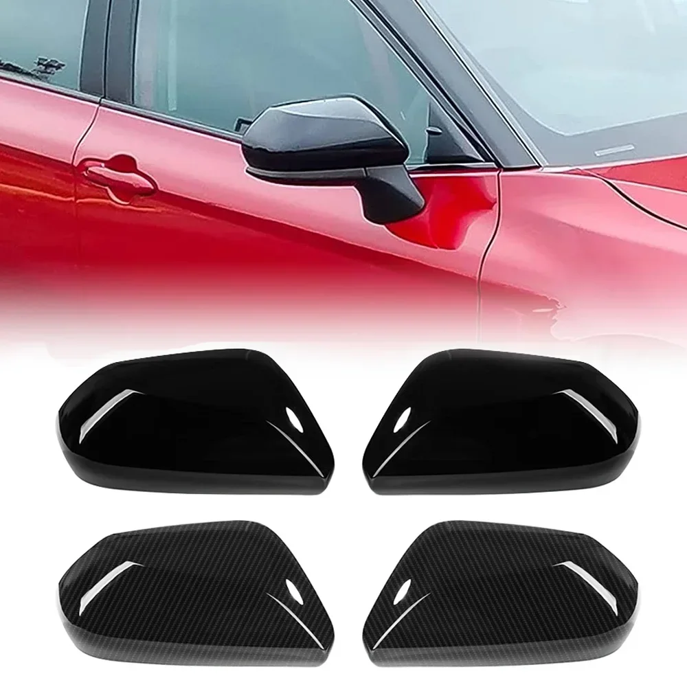 

2Pcs Car Side Rearview Mirror Cap Wing Mirror Cover Fit for 2019 Toyota Corolla Hatchback Door Reversing Mirror Cover Caps Trim
