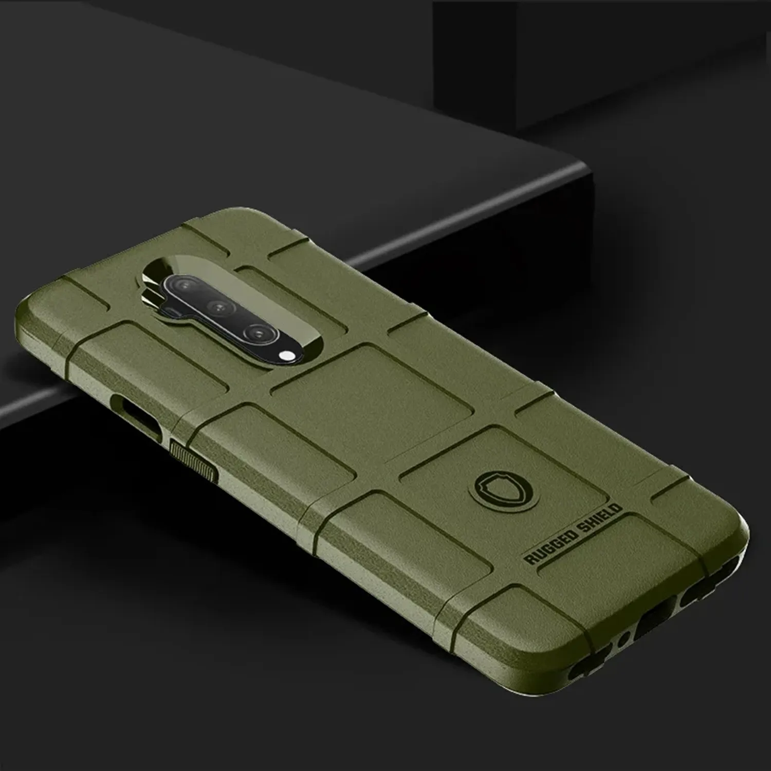 For Oneplus 7T Pro 1+7tpro One Plus 7t pro Silicone Shield Case Armor Heavy Back Cover for oneplus7t pro Shockproof Matte Cases