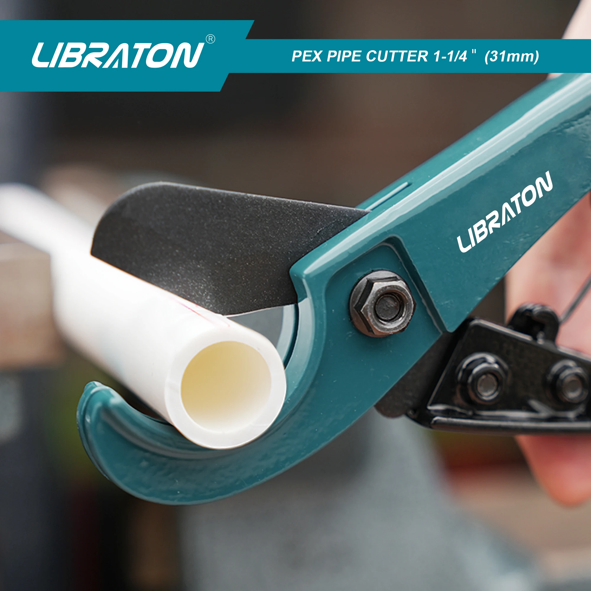 Libraton Pipe Cutter 32mm, 2PCS SK4 Steel PPR/PVC Cutters, 1-1/4\'\' Pex Cutter Tube Cutting Tool for PEX, PVC (Thin), PPR Plastic