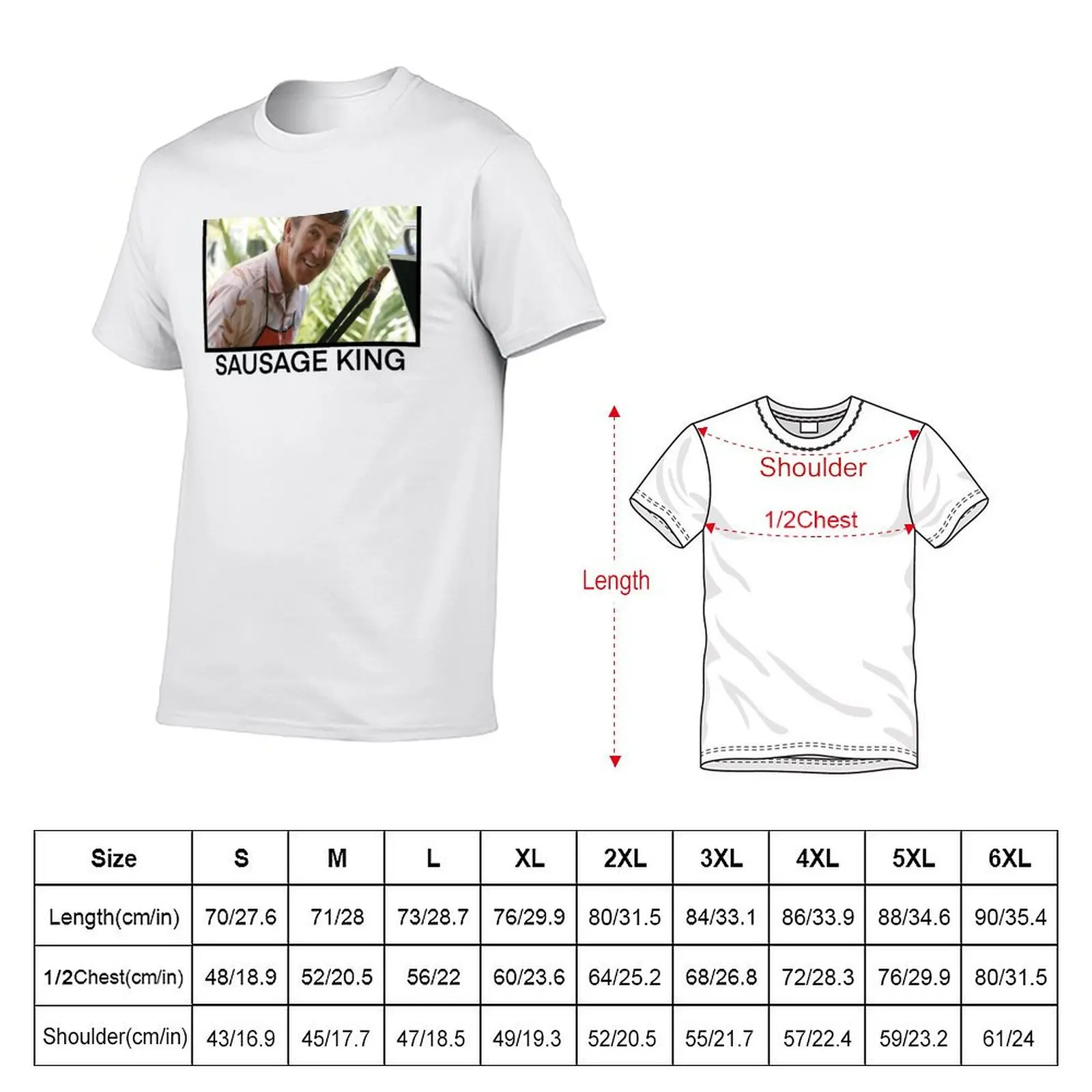 KATH AND KIM KEL KNIGHT SAUSAGE KING T-Shirt Quick Dry Travel T-Shirt