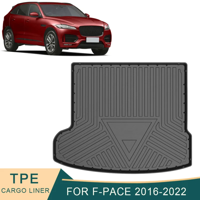 

For Jaguar F-Pace X761 2016-2022 Car Cargo Liner All-Weather TPE Non-slip Trunk Mats Waterproof Tray Trunk Carpet Accessories