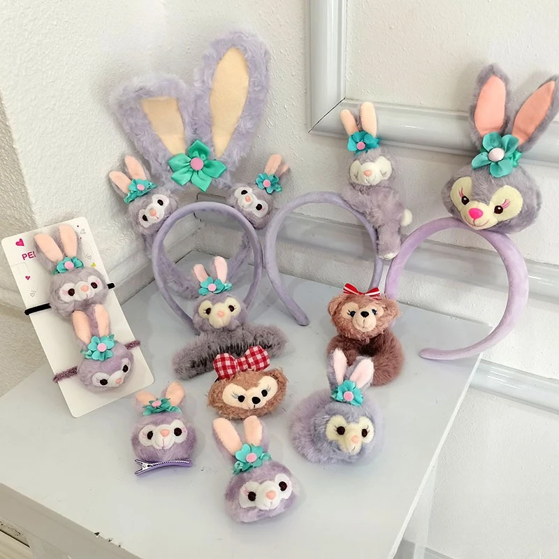 

Новая осенне-зимняя прямая трансляция Диснея, исключительно для Xingdailu, повязка для волос с кроликом, кольцо для волос, мультяшная кукла, медведь с кроличьими ушками