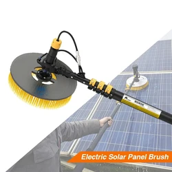 2023 Double Heads 7.5m Telescopic Rod with 24V Lithium Supply Solar Photovoltaic Panel Cleaning Roller Brush