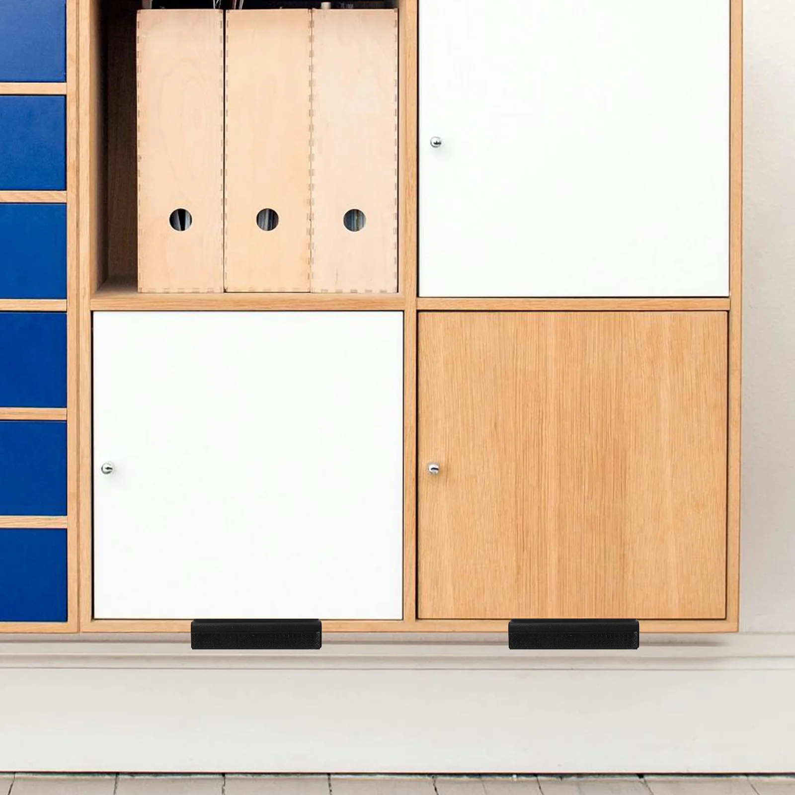 

1Set Cabinet Foot Pull Hidden Design Multifunctional Durable Easy Install Fits Various Styles Kitchen Drawer Foot Handle