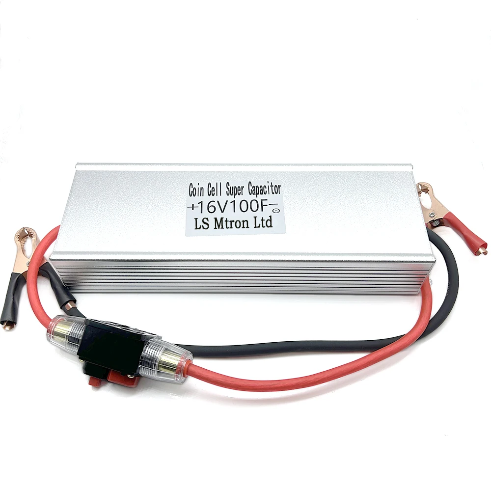 

LS Mtron Ltd 16V100F Supercapacitor Automobile Rectifier Module 2.7V600F Super Capacitor With Battery Clamps Alligator Clips