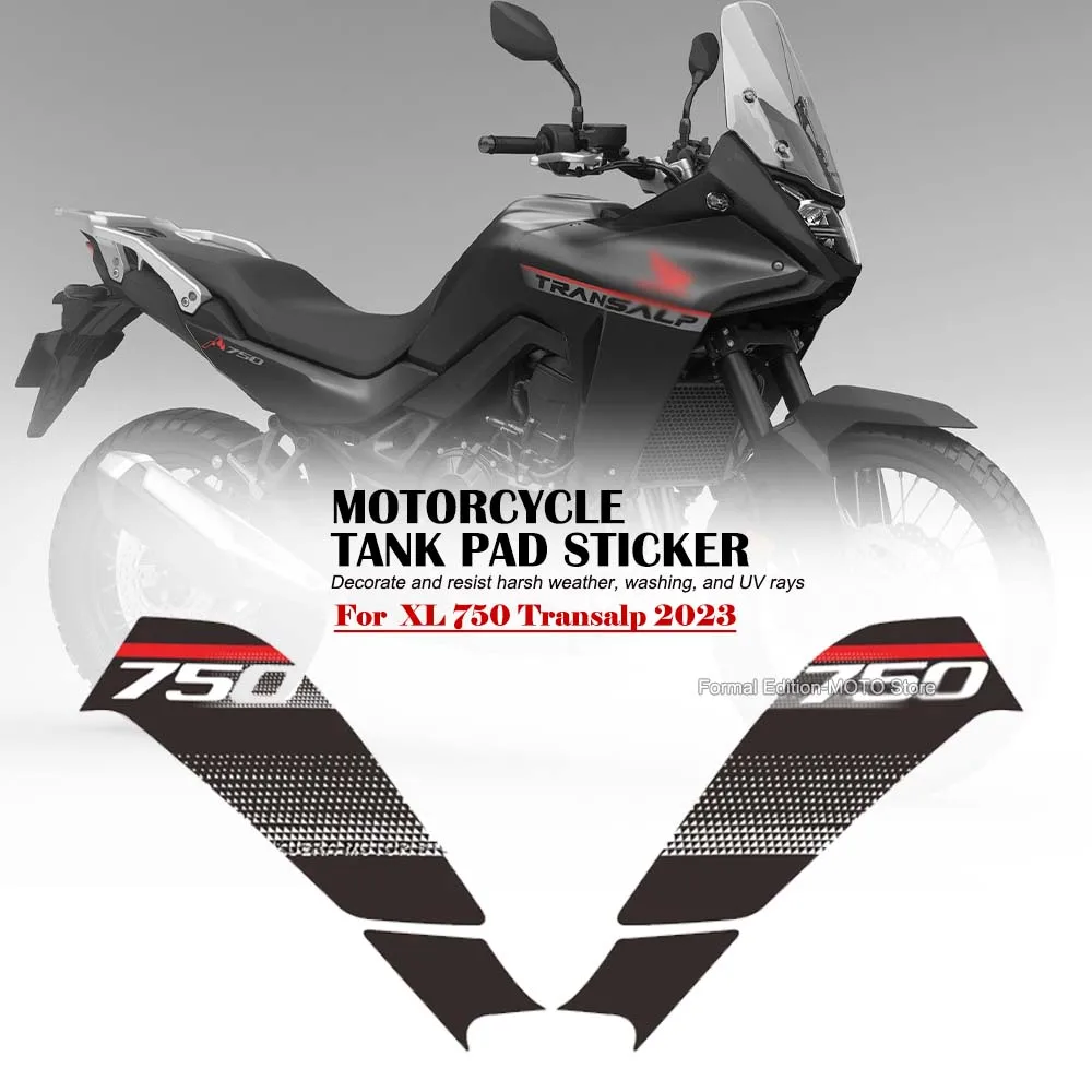 

For Honda XL750 XL 750 Transalp 2023 Fuel Tank Pad Protection Stickers Waterproof Scratch Resistant Motorcycle Knee Pad Sticker