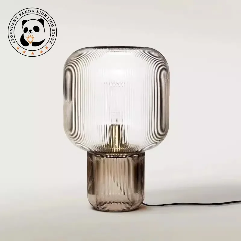 Nordic Postmodern Minimalist Glass Table Lamp for Living/Model Room Hall Study Bedroom Hotel Bedside Luminaries Indoor Lighting