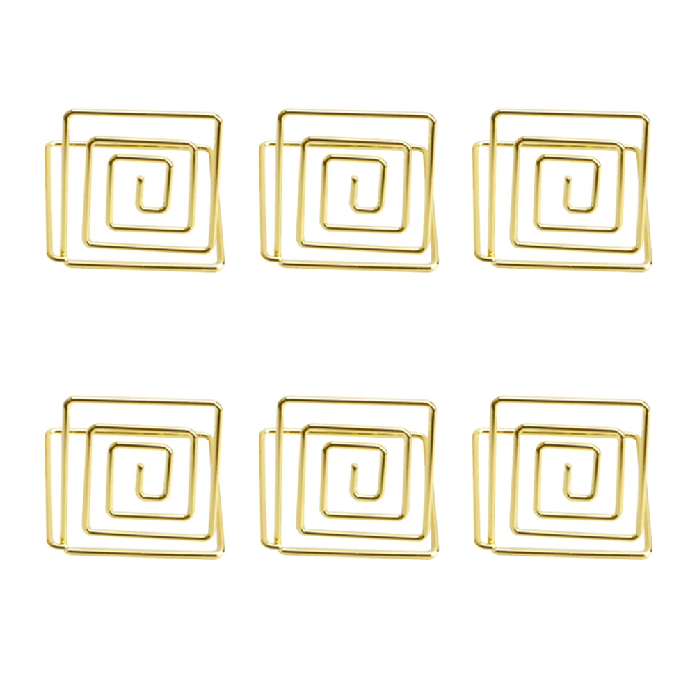 

12 Pcs Business Card Holder Square Desk Photo Note Clip Memo Stand Wedding Name Photo Holder Rack Table Organizer