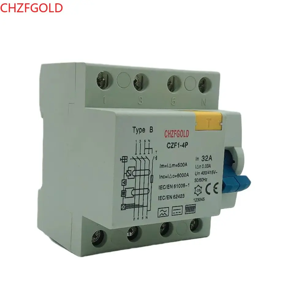 

Устройство Остаточного Тока Rcd для зарядки электромобилей 4P Тип B RCD RCCB 30 мА/100 мА/300 мА